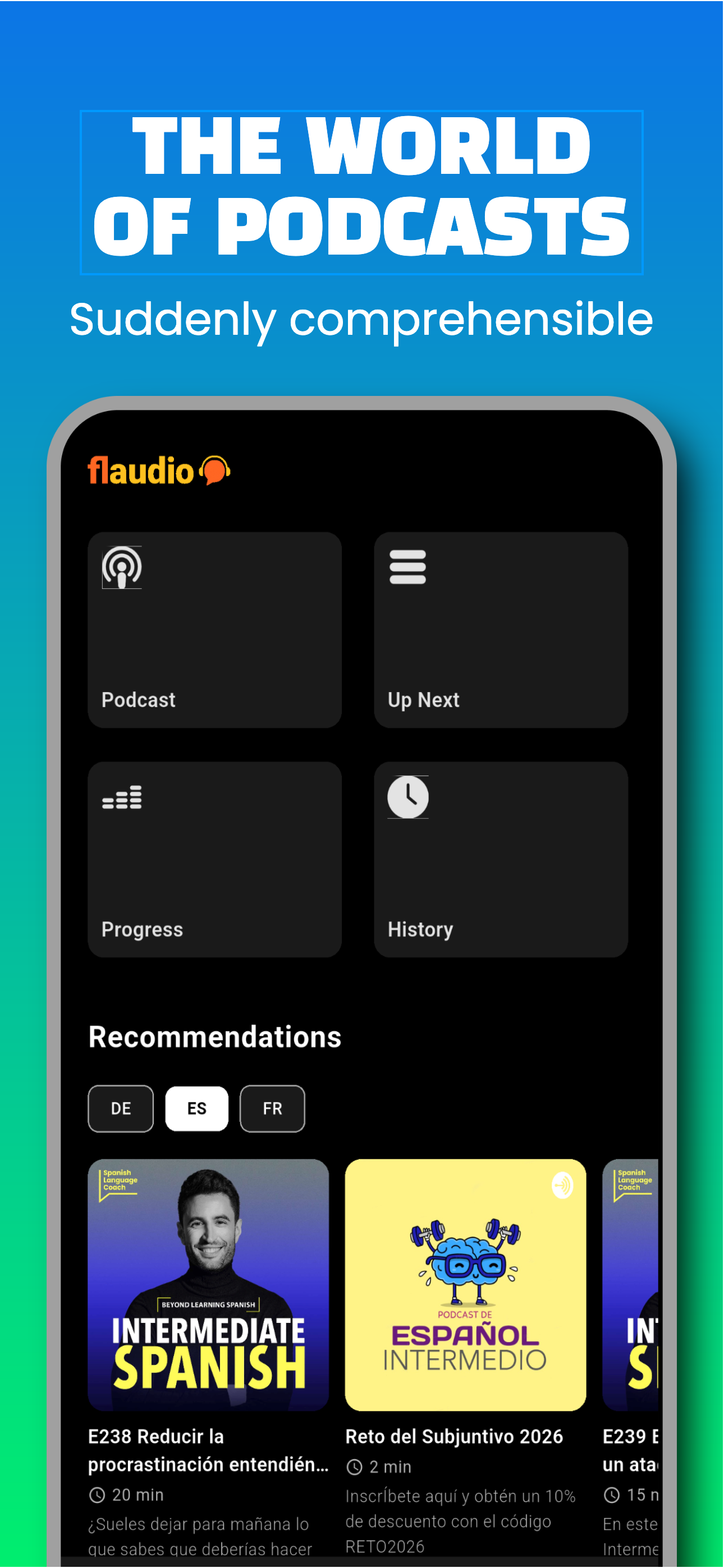 Flaudio app screenshot